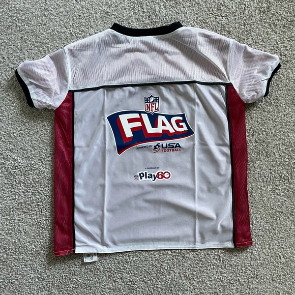 Youth XL Arizona Cardinals NFL Flag Football Reversible Jersey Red/White - Picture 4 of 12